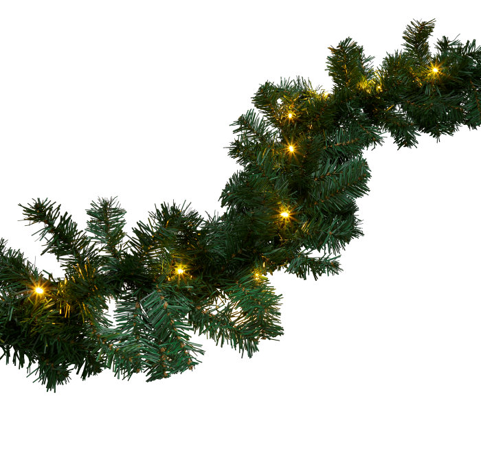 Granguirlande med 60 LED-pærer